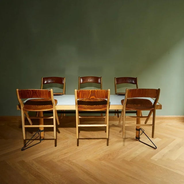 Dining Table and Chairs by Marc Held for Ibm, 1980s, Set of 7 For Sale - Image 11 of 13