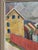 Gustaf Börtner Zandt, Houses and Trees, 1950s, Oil Painting on Canvas, Framed For Sale - Image 15 of 16