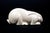 Ceramic Reclining Rabbit in Cream Crackle-Glazed Earthenware by Charles Lemanceau for Saint-Clément, France, 1930s For Sale - Image 7 of 13