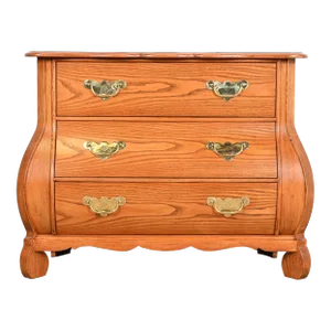 Baker Furniture French Provincial Louis XV Oak Bombay Chest, Newly Refinished