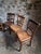 Brown Vintage French Beech Wood Bistro Chairs, 1950s, Set of 6 For Sale - Image 8 of 18