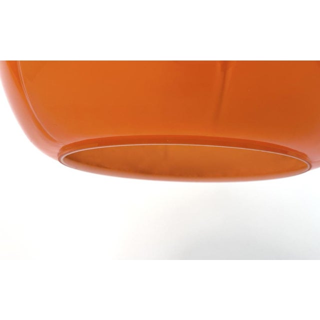 Large Space Age Sculptural Opaline Glass and Chrome Hanging Lamp from Peill & Putzler, Germany, 1960s For Sale - Image 13 of 18