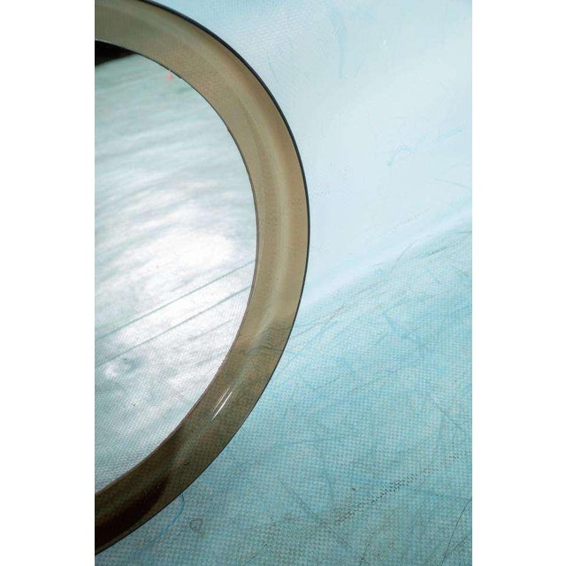 Minimalist Round Mirror by Guzzini For Sale - Image 5 of 8