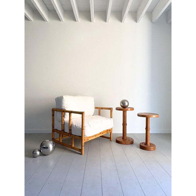 Arts and Crafts Cocktail Tables in Turned Oak, 1940, Set of 2 For Sale - Image 4 of 10