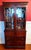 Traditional Vintage Mahogany China Cabinet / Hutch, With Glass Doors and Drawers For Sale - Image 3 of 6