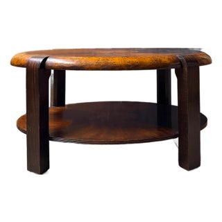 Early 20th Century Two Tier Art Deco Coffee Table For Sale