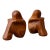 Vintage Laminated Wood Figural Bookends by Robert Hargrave, Circa 1970s-80s For Sale