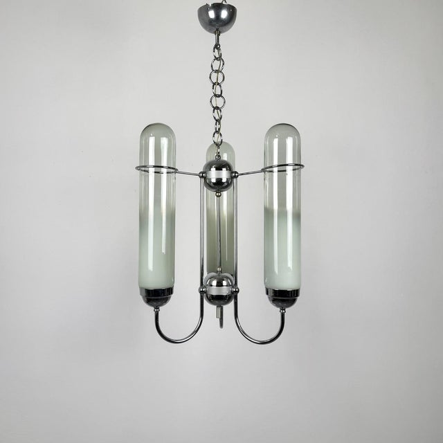 1970s Murano Glass Chandelier attributed to AV Mazzega, 1960s For Sale - Image 5 of 9
