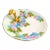 Vintage Floral Lemon Serving Plate For Sale