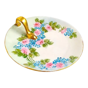Vintage Floral Lemon Serving Plate