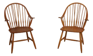 Hale Pair of Continuous Arm Windsor Chairs