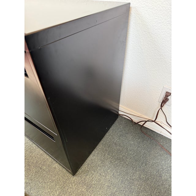 Hon Double Drawer Lateral File Cabinet, Black For Sale - Image 10 of 12