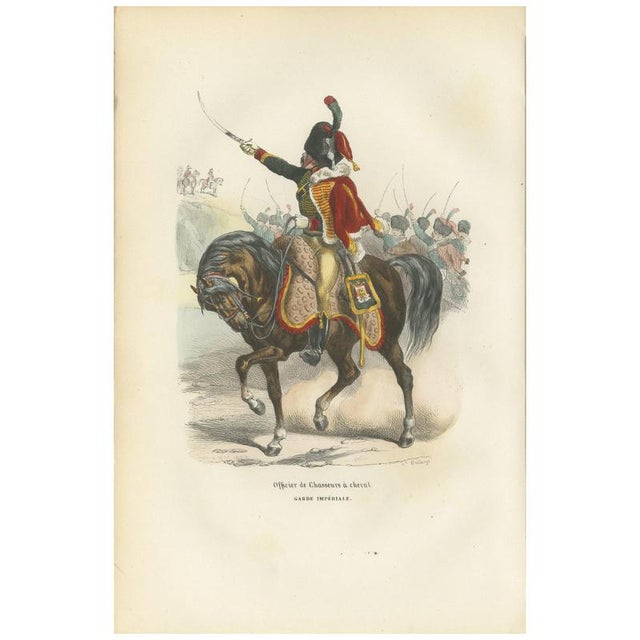 Officer of the Chasseurs À Cheval, 1843, Paper For Sale - Image 10 of 10