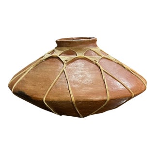 Large Late 20th Century Tarahumara Saucer Pot For Sale
