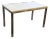 Crate & Barrel Parsons Stainles Steel + Laminate Dining Table For Sale