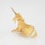 Unique & stylish vintage Unicorn pendant crafted in 18 karat yellow gold (circa 1970s). One estimated 0.05 carat diamond...