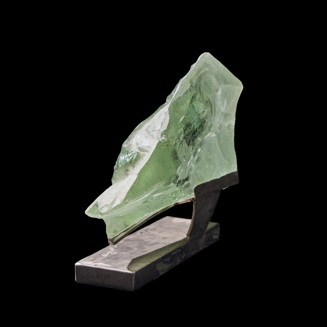 Green Suzanne Pascal Slag Glass Horse Sculpture For Sale - Image 8 of 9