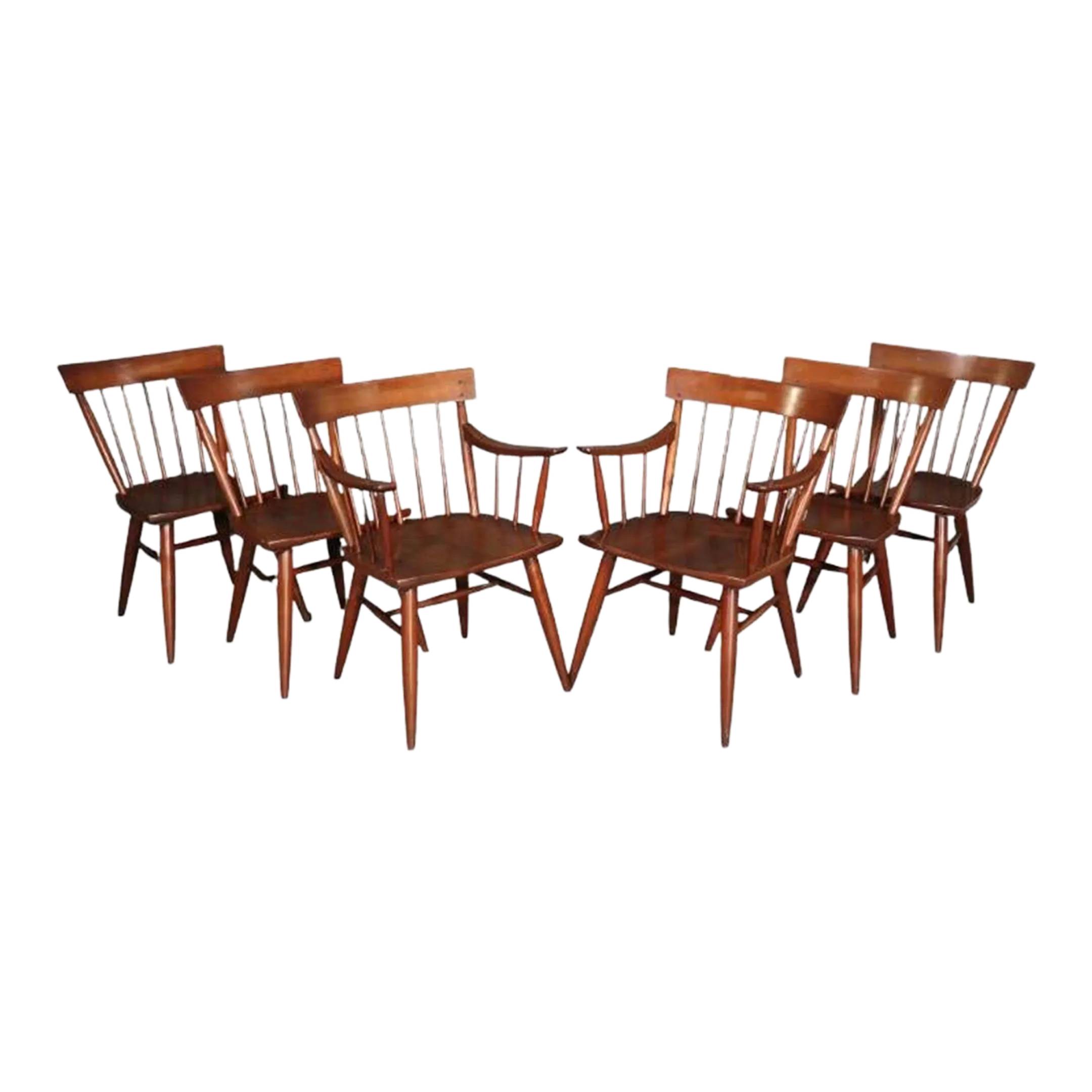 Mid 20th Century Paul McCobb Style Spindle Chairs- Set of Chairish