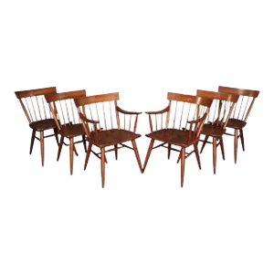 Mid 20th Century Paul McCobb Style Spindle Chairs- Set of 6