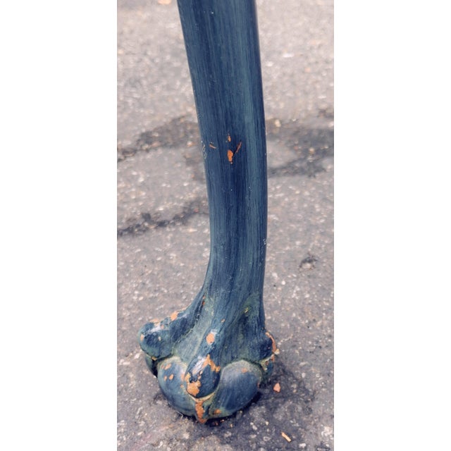Early 20th Century Chippendale Style Dark Green Painted Mahogany Side Table For Sale In Washington DC - Image 6 of 14