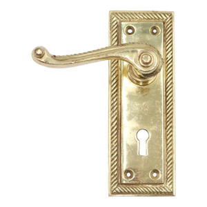 Georgian Rope Haven Hertiage Polished Brass Lever Plate Set