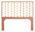 Ivy Headboard Queen, Citrus Orange For Sale