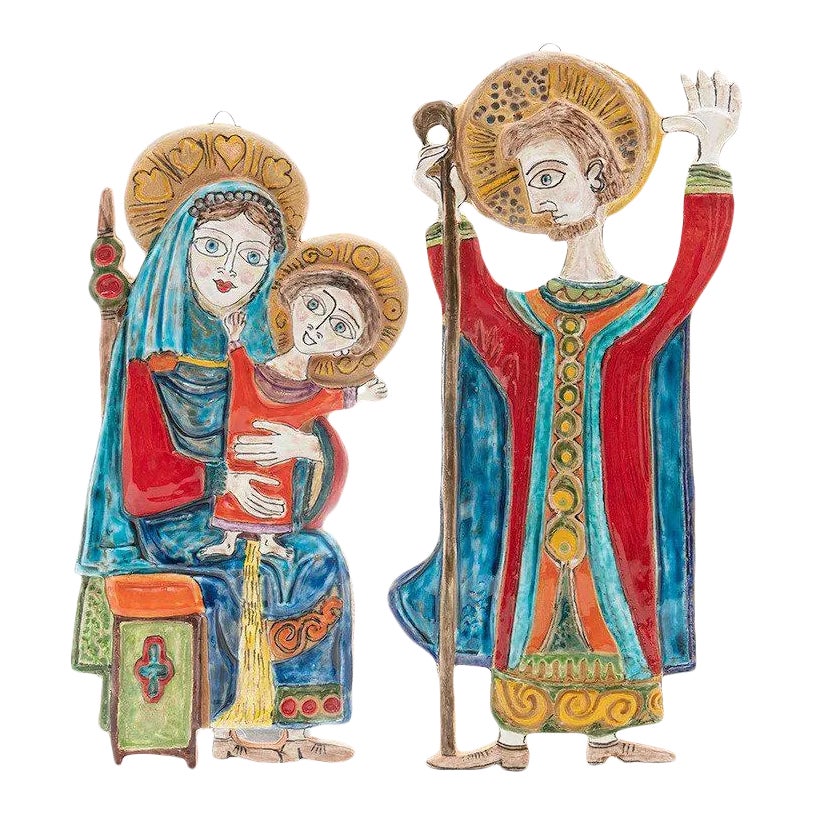 Susanna De Simone Holy Family Plaque Set - Susanna De Simone | Chairish