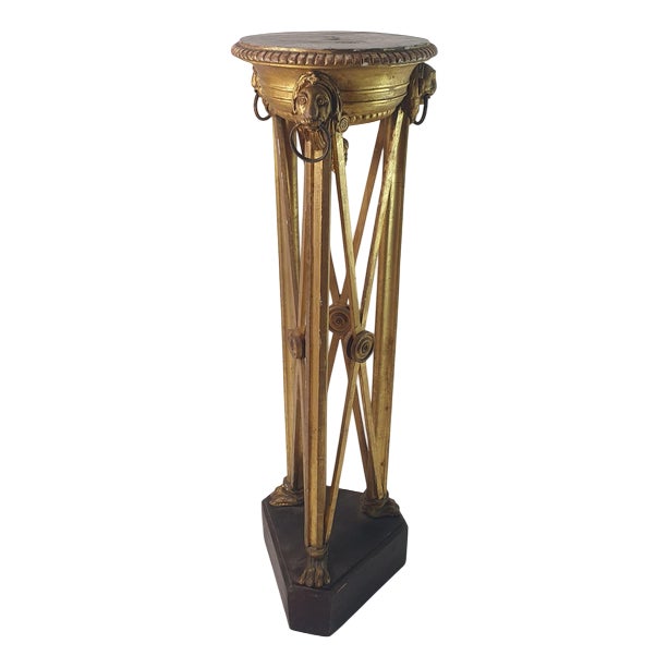 Italian Guilded Gueridon Pedestal, 1750s For Sale
