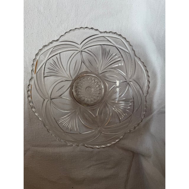 Glass 1910 Crystal Candy Dish For Sale - Image 7 of 8
