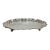 Vintage F B Rogers Silver Plated Oval Footed Tray For Sale