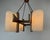 Scandinavian Teak and Acrylic Granite Hanging Lamp, 1960s For Sale - Image 4 of 15