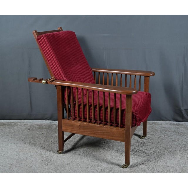 Morris Armchair in Mahogany, 1890s For Sale - Image 6 of 18