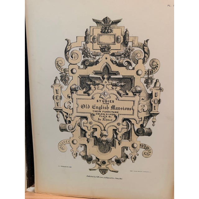 Antique Elizabethan Architecture and Decoration Portfolio by Richardson For Sale In Milwaukee - Image 6 of 11