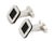 The Baraka 18k White Gold Onyx Square Cufflinks are a luxurious and sophisticated accessory for any man's wardrobe. These...