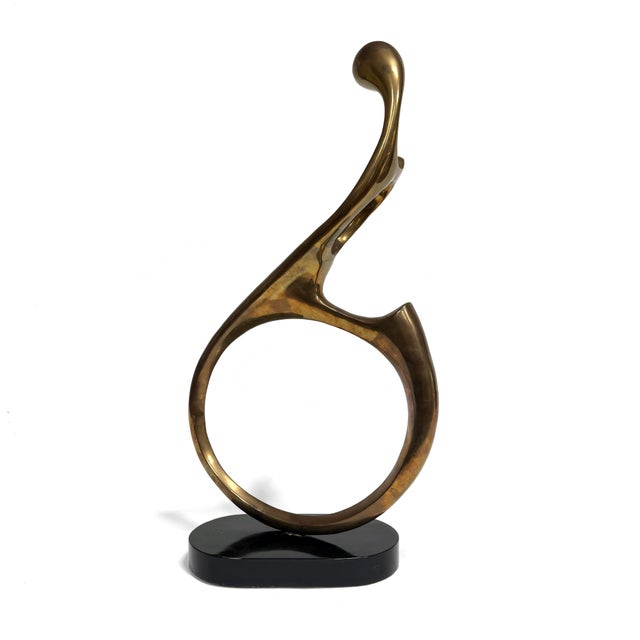 1970s Bronze Biomorphic Abstract Sculpture For Sale - Image 5 of 12