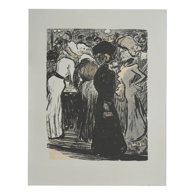 Kees VVan Dongem, Woman in Black, Lithograph For Sale