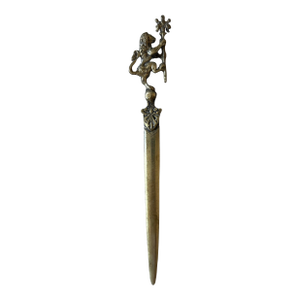 Vintage Brass Letter Opener From Italy
