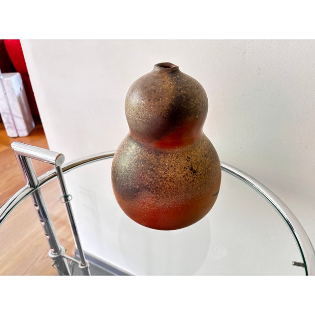 Large Stoneware Vase with Floral Neck by Horst Kerstan Kandern For Sale - Image 6 of 9