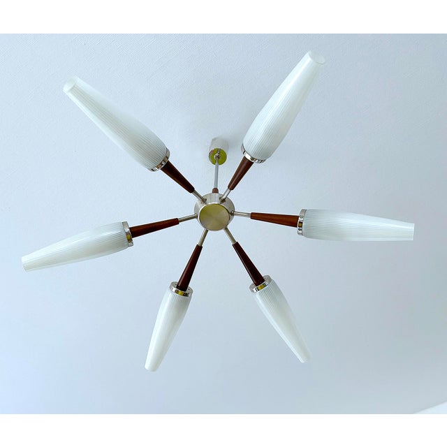 Large Vintage Danish Style Pendant Light, 1960s For Sale - Image 11 of 18