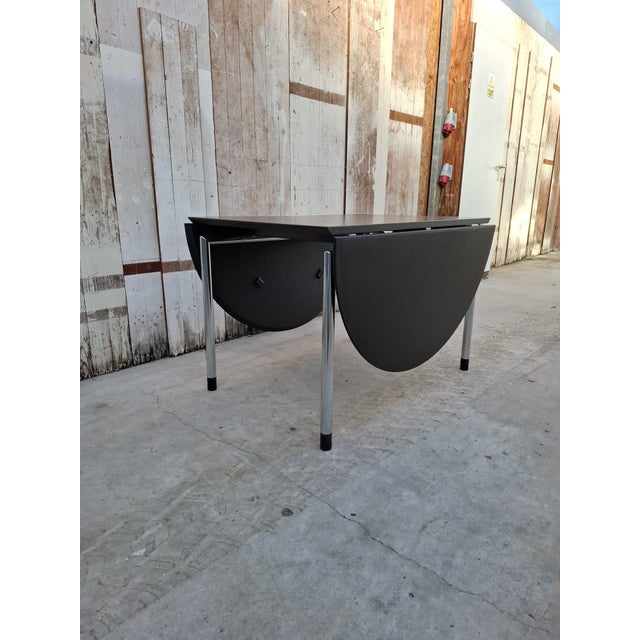 Arco Hangoor Table in Black Maple Veneer attributed to Arnold Merckx, 1985 For Sale - Image 4 of 12