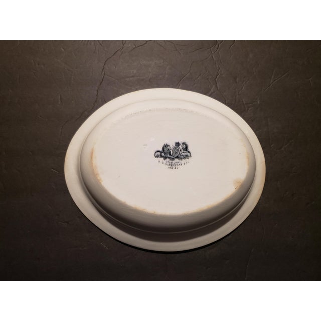 Parkhurst Hanley Antique Ironstone White Oval Serving Bowl, 1850s For Sale - Image 4 of 6