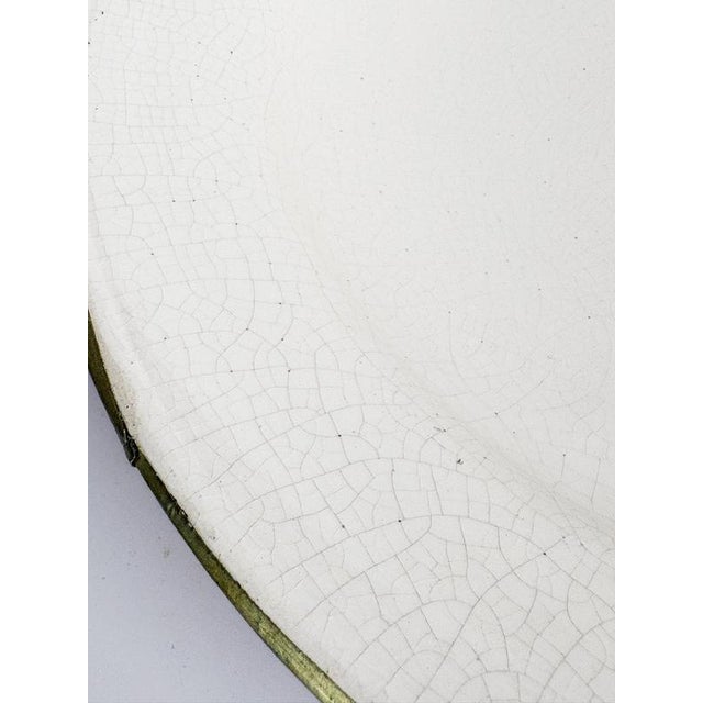White Ceramic Serving Platter, France, 1980s For Sale - Image 10 of 16