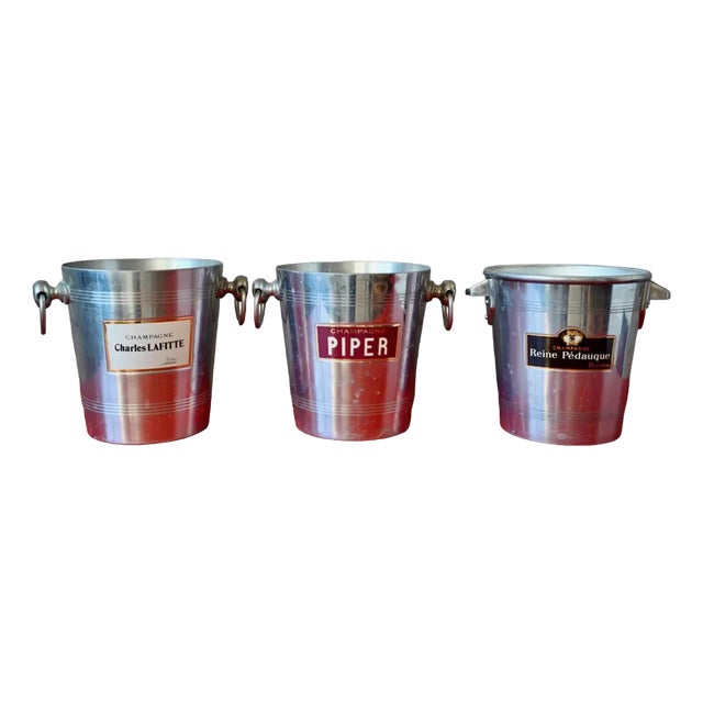 Buckets with Pipper Lafitte and Queen Pédauque, Set of 3 For Sale