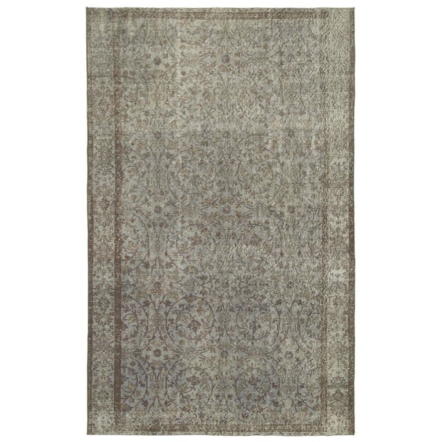 Vintage Handmade Overdyed Rug For Sale