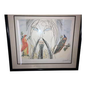 Salvador Dali, Confucius Colored Etching