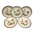 1960s Mid Century Modern Stoneware Dinner Plates, Set of Five For Sale
