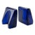 1960s Blenko Cobalt Blue Art Glass MCM Bookends Wayne Husted For Sale