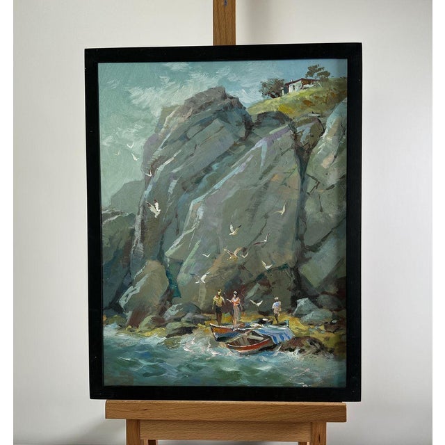 Impressionist Oil Painting Whisper of the Sea Waves Yuriy Suprunchuk For Sale - Image 3 of 10