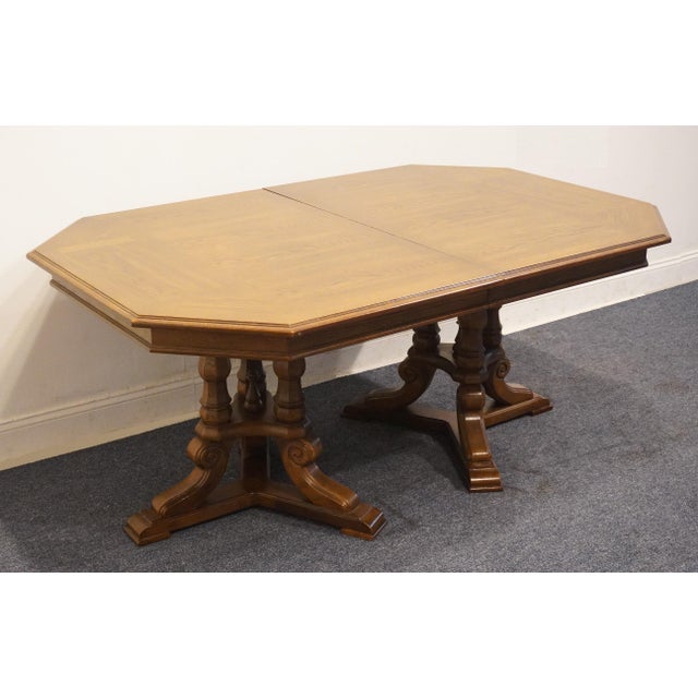 American Thomasville Kenilworth Collection 68" Double Pedestal Dining Table 860-3 For Sale - Image 3 of 7