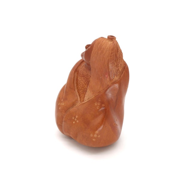 Native American Hand-Carved Stone Figural Sculpture Signed H. Becenti For Sale - Image 6 of 12